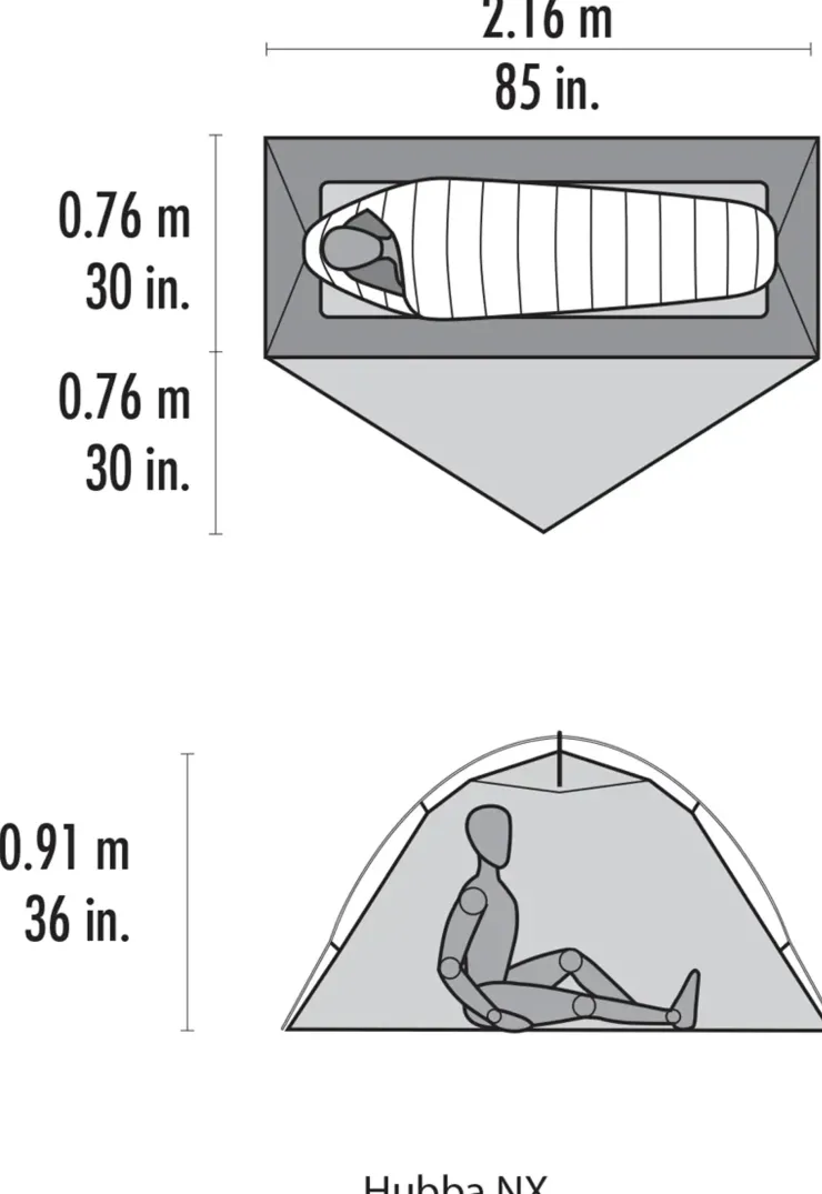 Backpacking & Lightweight Tents-MSR Hubba NX Tent - Green