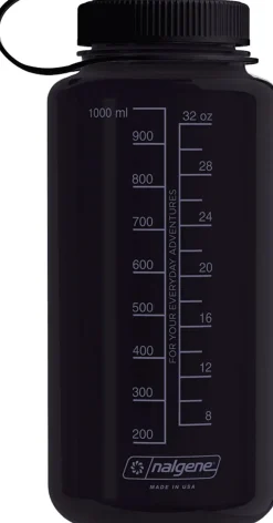 Water Bottles-Nalgene Tritan Sustain Wide Mouth Bottle - 1L - Odyssey Gray