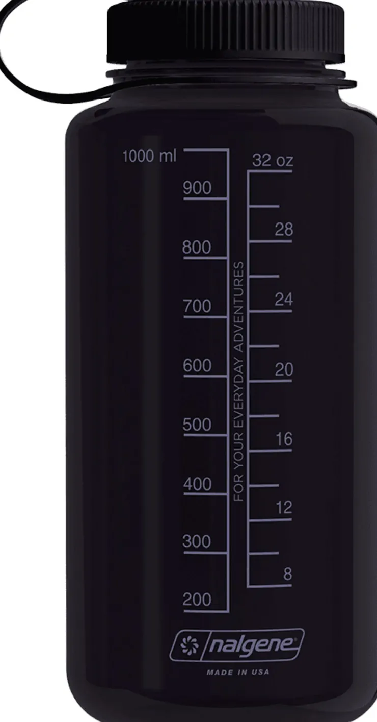 Water Bottles-Nalgene Tritan Sustain Wide Mouth Bottle - 1L - Odyssey Gray