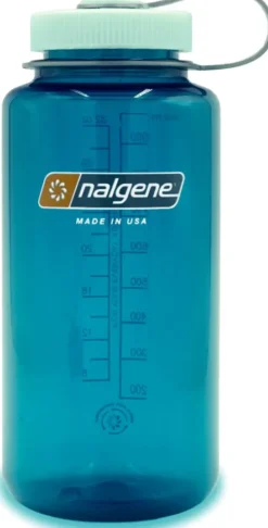 Water Bottles-Nalgene Tritan Sustain Wide Mouth Bottle - 1L - Trout Green