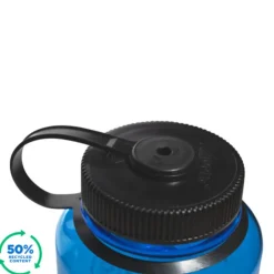 Water Bottles-Nalgene Tritan Sustain Wide Mouth Bottle - 1L - Slate Blue