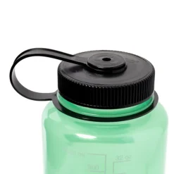 Water Bottles-Nalgene Tritan Sustain Wide Mouth Bottle - 1L - Glow Green