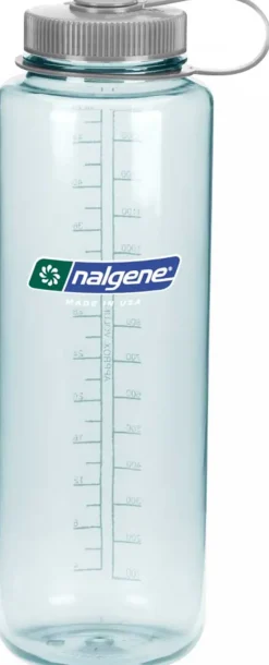 Water Bottles-Nalgene Tritan Sustain Wide Mouth Silo Bottle - 1.5L - Seafoam