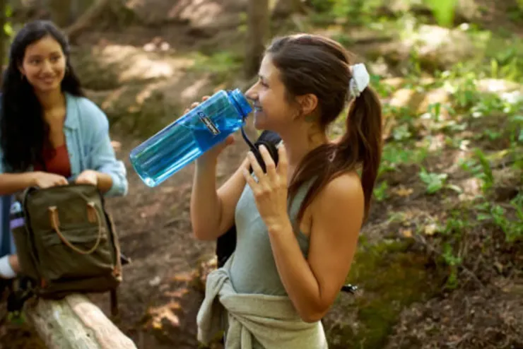 Water Bottles-Nalgene Tritan Sustain Wide Mouth Silo Bottle - 1.5L - Seafoam