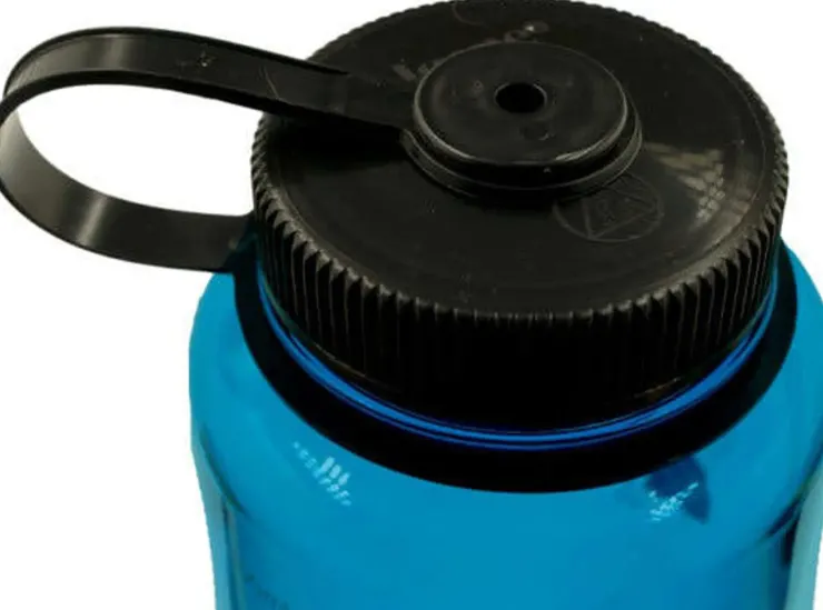 Water Bottles-Nalgene Tritan Sustain Wide Mouth Silo Bottle - 1.5L - Slate Blue