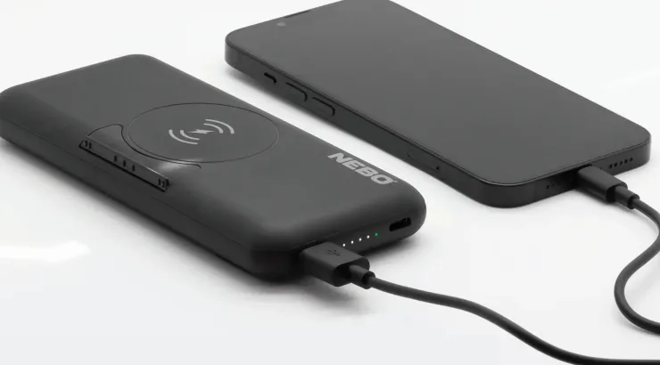 Power Banks And Solar Chargers-Nebo 10K Powerbank with Kickstand and Wireless charger