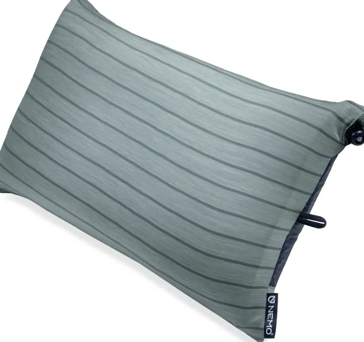 Sleep Accessories-Nemo Fillo Wide Camping Pillow - Silt Stripe