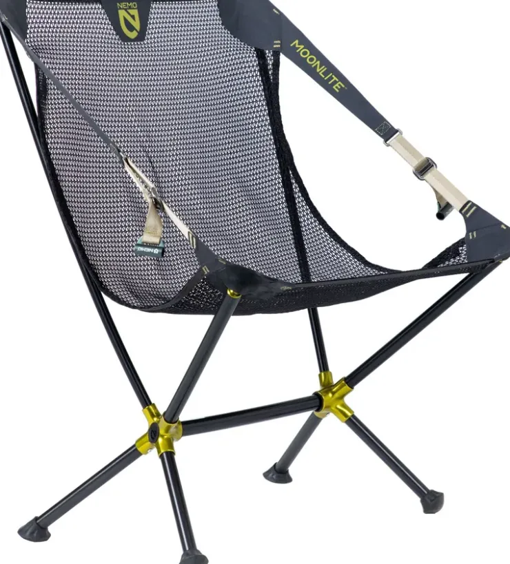 Camping Furniture-Nemo Moonlite Reclining Camp Chair - Black Pearl