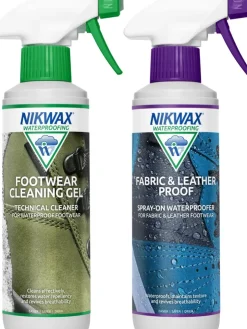 Footwear Cleaning & Proofing-Nikwax Fabric and Leather and Footwear Cleaning Gel Twin Pack - 300ml