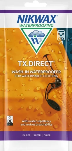 Clothing Cleaning & Proofing-Nikwax TX.Direct Wash-In Pouch - 100ml