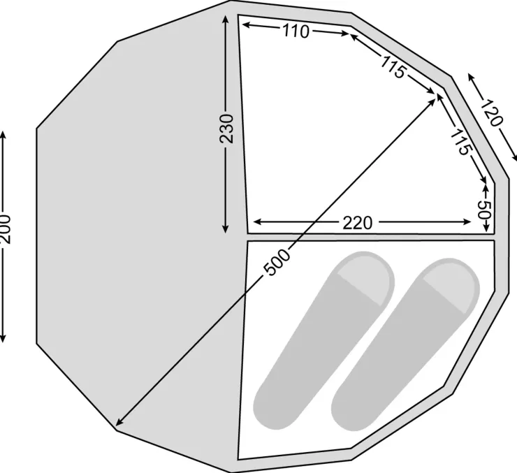 Bedrooms & Inners-Nordisk Asgard 19.6m Inner Cabin Set