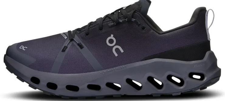 Hiking Shoes & Boots|Running Shoes-On Mens Cloudsurfer Trail Waterproof Shoes - Black-Eclipse