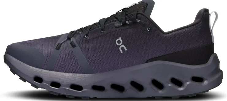 Hiking Shoes & Boots|Running Shoes-On Mens Cloudsurfer Trail Waterproof Shoes - Black-Eclipse