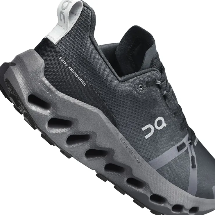 Hiking Shoes & Boots|Running Shoes-On Mens Cloudsurfer Trail Waterproof Shoes - Black-Eclipse