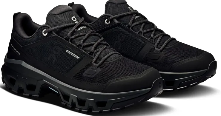 Hiking Shoes & Boots|Walking Shoes-On Womens Cloudrock Low Waterproof Shoes - Black-Black