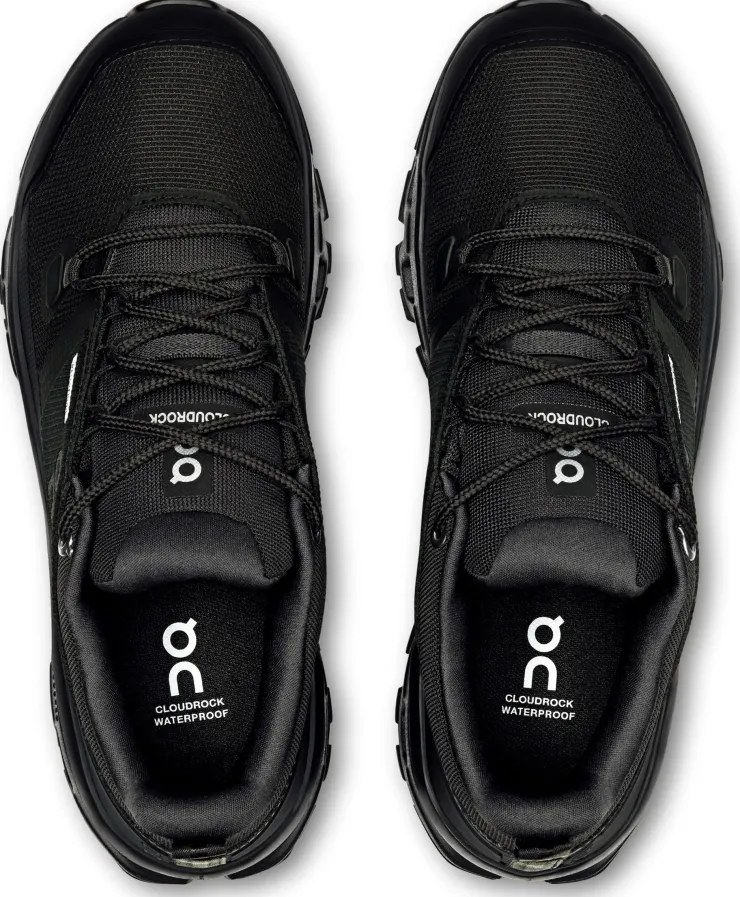 Hiking Shoes & Boots|Walking Shoes-On Womens Cloudrock Low Waterproof Shoes - Black-Black