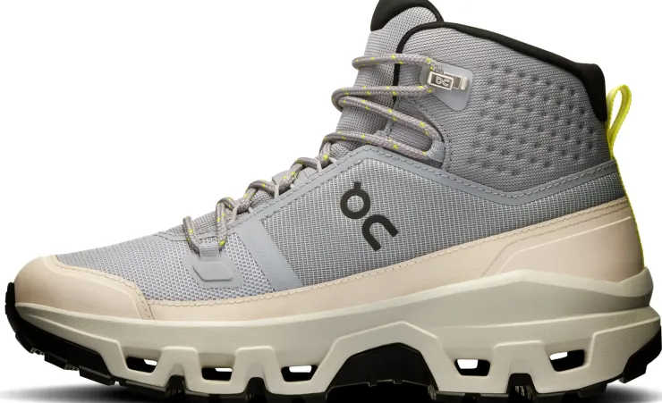 Hiking Shoes & Boots|Walking Shoes-On Womens Cloudrock Mid Waterproof Shoes - Alloy-Ice