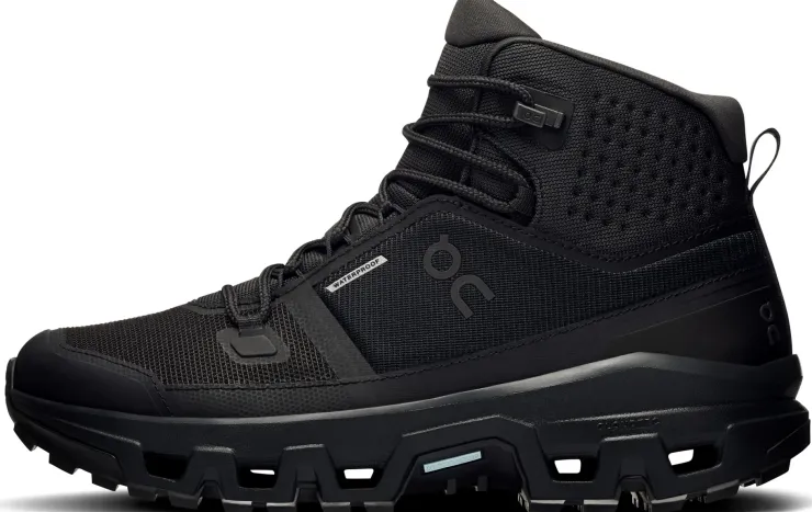 Hiking Shoes & Boots|Walking Shoes-On Womens Cloudrock Mid Waterproof Shoes - Black-Black
