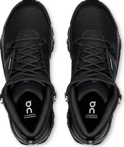 Hiking Shoes & Boots|Walking Shoes-On Womens Cloudrock Mid Waterproof Shoes - Black-Black