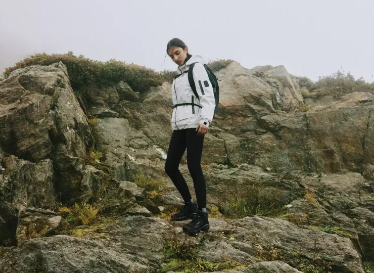 Hiking Shoes & Boots|Walking Shoes-On Womens Cloudrock Mid Waterproof Shoes - Black-Black