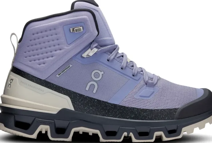 Mid Height Boots|Hiking Boots-On Womens Cloudrock 2 Waterproof Boots - Feather-Black