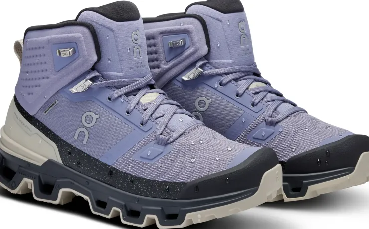 Mid Height Boots|Hiking Boots-On Womens Cloudrock 2 Waterproof Boots - Feather-Black