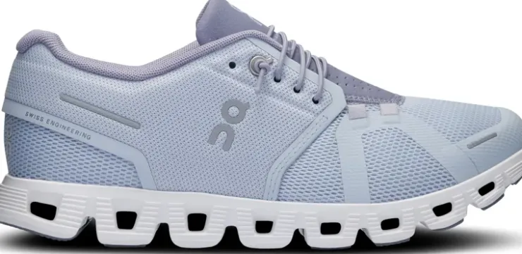 Walking Shoes-On Womens Cloud 5 Shoes - Heather-Fossil