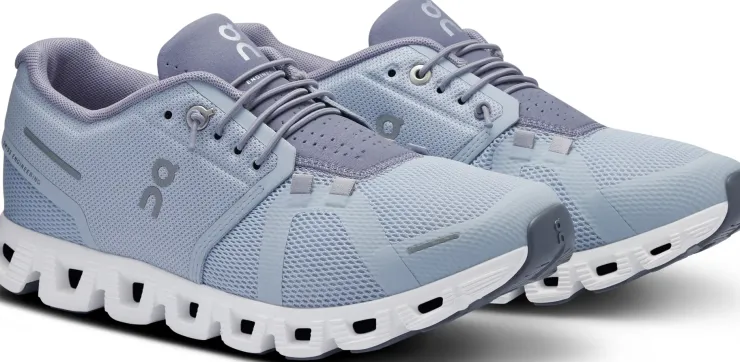 Walking Shoes-On Womens Cloud 5 Shoes - Heather-Fossil