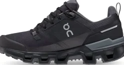 Walking Shoes-On Womens Cloudwander Waterproof Hiking Shoes - Black-Eclipse