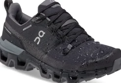 Walking Shoes-On Womens Cloudwander Waterproof Hiking Shoes - Black-Eclipse