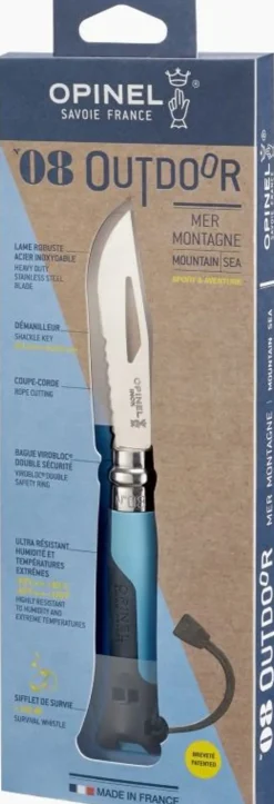 Knives & Multi-Tools-Opinel No.8 Outdoor Knife - Blue