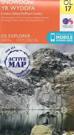 Maps And Books-Ordnance Survey OS Explorer - Active Map OL17 - Snowdon and Conwy Valley