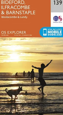 Maps And Books-Ordnance Survey OS Explorer Map 139 - Bideford, Ilfracombe and Barnstaple