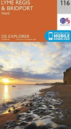 Maps And Books-Ordnance Survey OS Explorer Map 116 - Lyme Regis and Bridport
