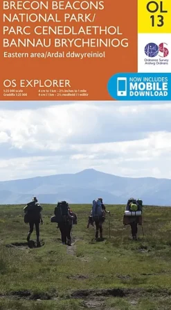 Maps And Books-Ordnance Survey OS Explorer Map OL13 - Brecon Beacons National Park - Eastern Area