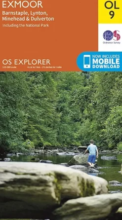 Maps And Books-Ordnance Survey OS Explorer Map OL9 - Exmoor