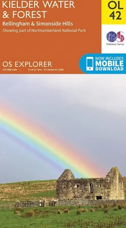 Maps And Books-Ordnance Survey OS Explorer Map OL42 - Kielder Water and Forest