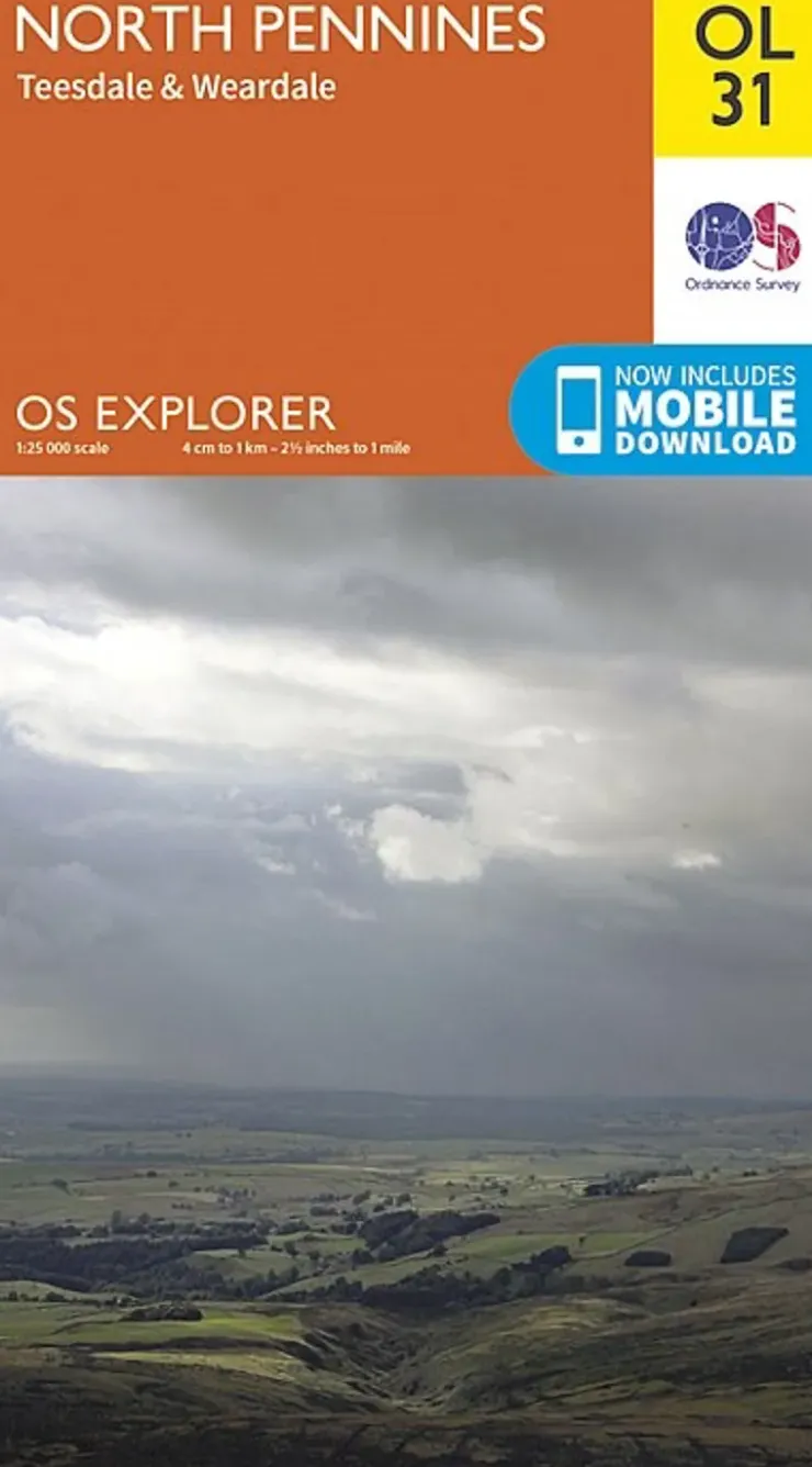 Maps And Books-Ordnance Survey OS Explorer Map OL31 - North Pennines