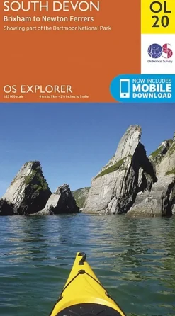 Maps And Books-Ordnance Survey OS Explorer Map OL20 - South Devon, Brixham to Newton Ferrers