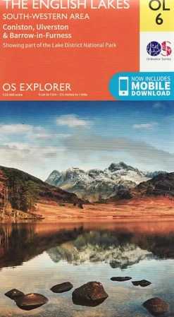 Maps And Books-Ordnance Survey OS Explorer Map OL6 - The English Lakes - South Western Area