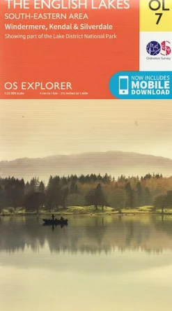 Maps And Books-Ordnance Survey OS Explorer Map OL7 - The English Lakes - South Eastern Area