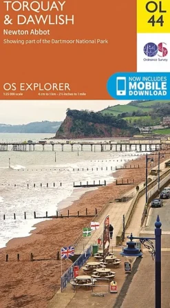 Maps And Books-Ordnance Survey OS Explorer Map OL44 - Torquay and Dawlish, Newton Abbot