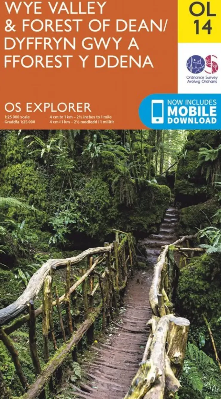 Maps And Books-Ordnance Survey OS Explorer Map OL14 - Wye Valley and Forest of Dean