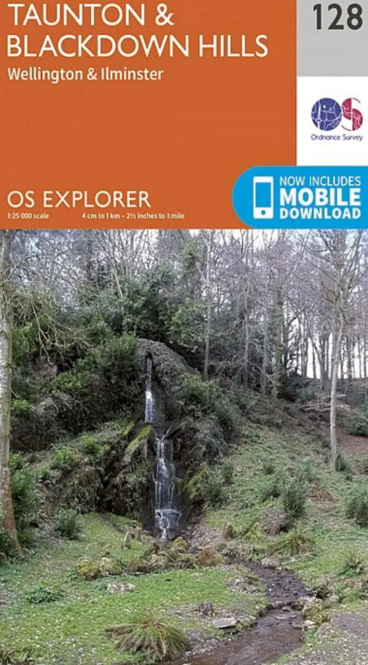Maps And Books-Ordnance Survey OS Explorer Map 128 - Taunton and Blackdown Hills