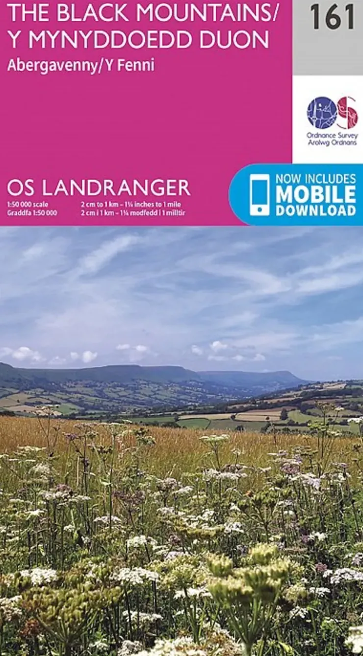 Maps And Books-Ordnance Survey OS Landranger Map 161 - The Black Mountains