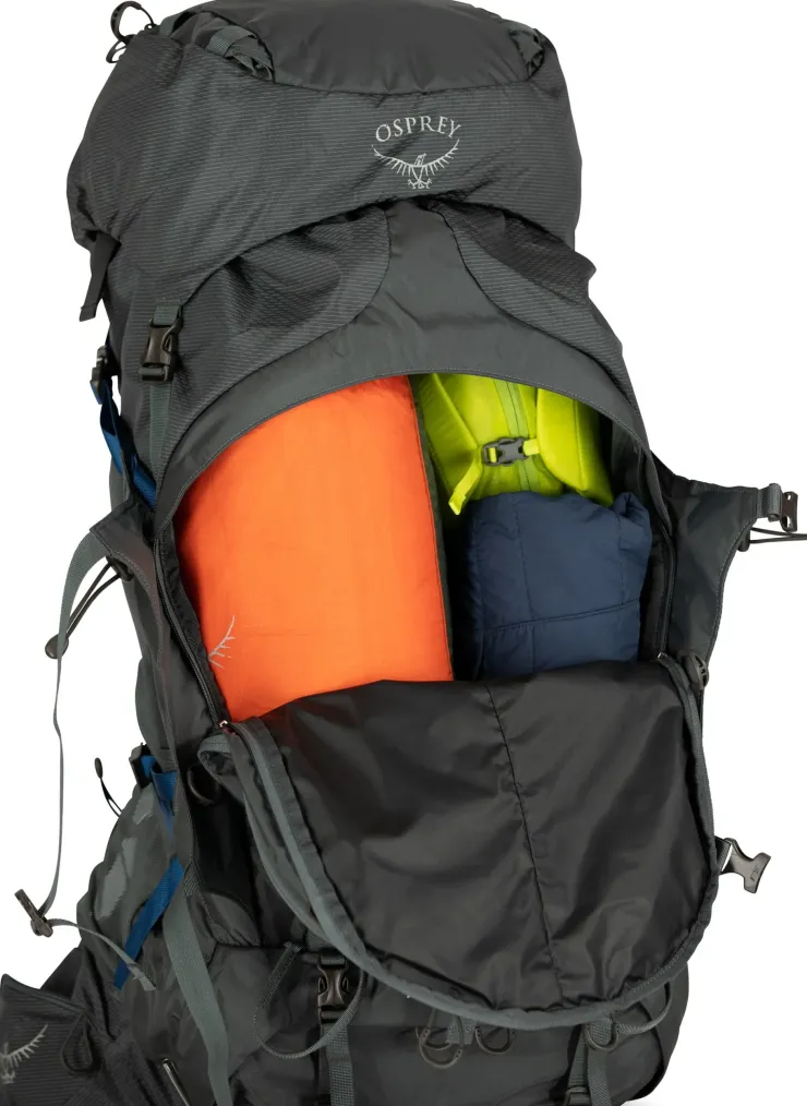 Backpacking Packs-Osprey Aether Plus 70 Rucksack - Eclipse Grey
