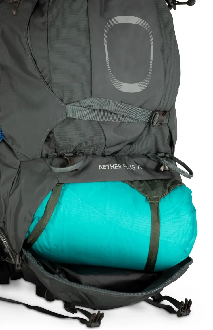 Backpacking Packs-Osprey Aether Plus 70 Rucksack - Eclipse Grey