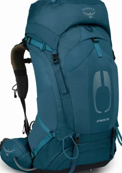 Backpacking Packs-Osprey Atmos AG 50 Rucksack - Venturi Blue