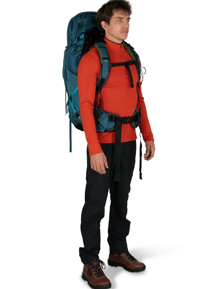 Backpacking Packs-Osprey Atmos AG 65 Rucksack - Venturi Blue