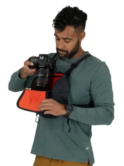 Day Packs-Osprey Camera Chest Rig Rucksack - Charcoal Grey